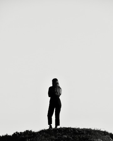 lonely girlの写真素材