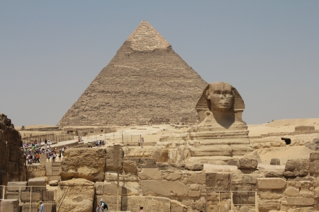 the Egyptian sphinx in Giza