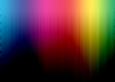 Abstract rainbow multicolor background with wave-like patternsの写真素材