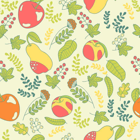 Garden vector seamless pattern.のイラスト素材