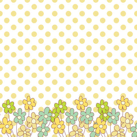 Flower vector background.のイラスト素材