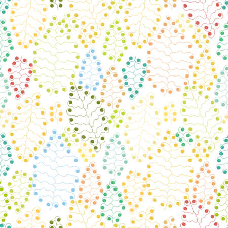 Vector leaves seamless pattern.のイラスト素材
