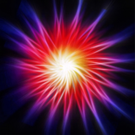 A multi color design with a burst のイラスト素材