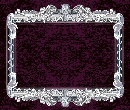 Picture frame with a decorative patternのイラスト素材