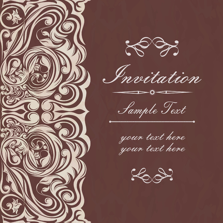 Stylish vintage cardのイラスト素材