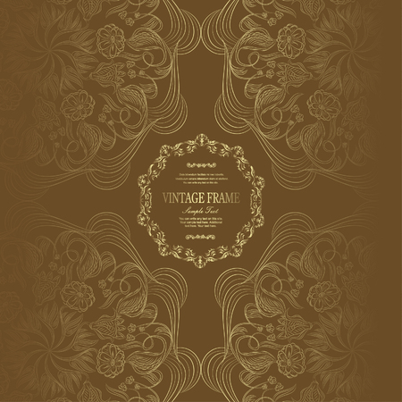 Elegant vintage cardのイラスト素材