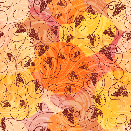 Seamless grape backgroundのイラスト素材