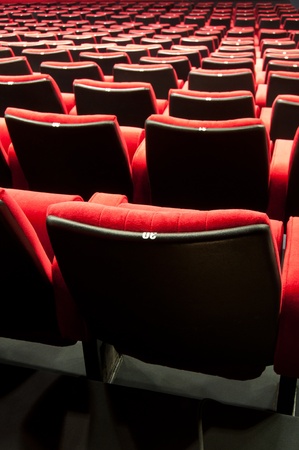 Empty theater auditorium cinema or conference hallのeditorial素材