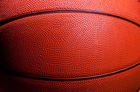 Closed up view of orange basketball for backgroundの写真素材