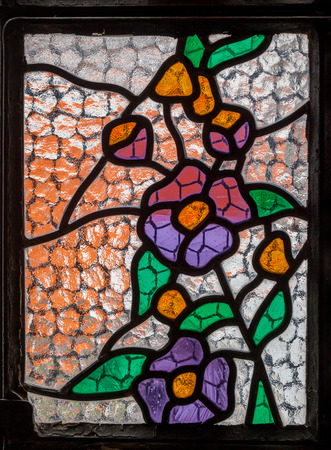 KUPUSINA, SERBIA - MARCH 26, 2016
Stained Glass Window of Saint Anne Church, Kupusina, North Serbia
The art of multicolored stained glass window for interior designのeditorial素材