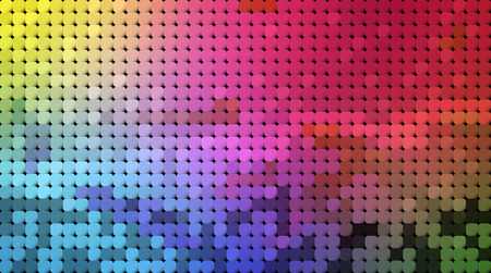 Vector abstract pixel or geometric pattern background. Illustration of squares with color blue blurred gradient background. Vector multicolor mosaic or rectangular background design for wallpaperのイラスト素材