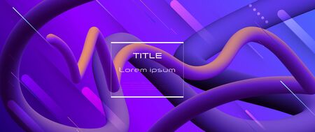 Minimal abstract 3d shape fluid and liquid gradient colorful background for layout, banner, poster, template, flyer. Vector modern graphic color design, Futuristic trendy dynamic pattern elementsのイラスト素材