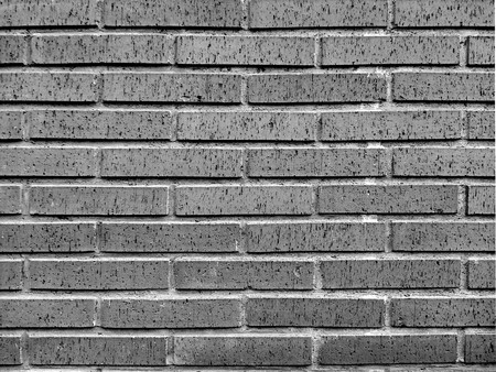 Brick wall texture black and whiteの写真素材