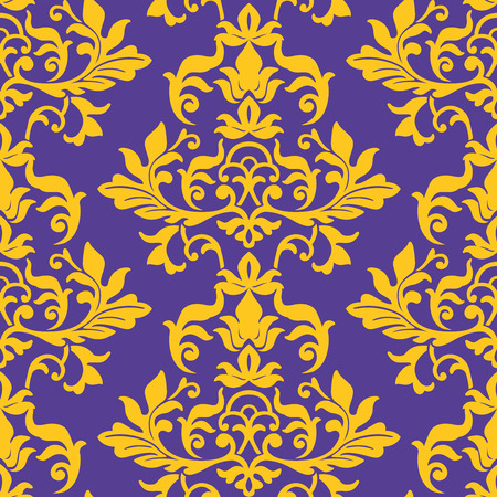seamless damask wallpaper patternのイラスト素材