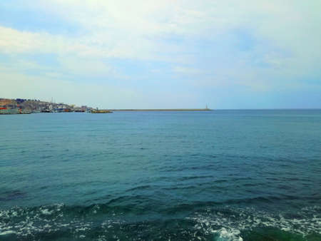 sea and lighthouseの写真素材