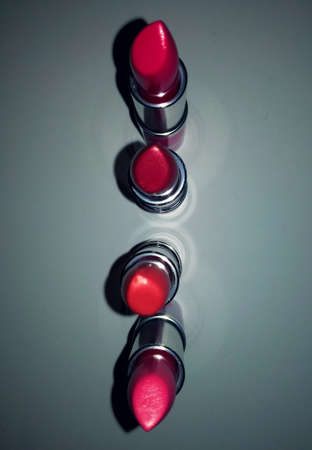 Lipstick for girl. be beauty and elegance. acessories for women. make upの写真素材