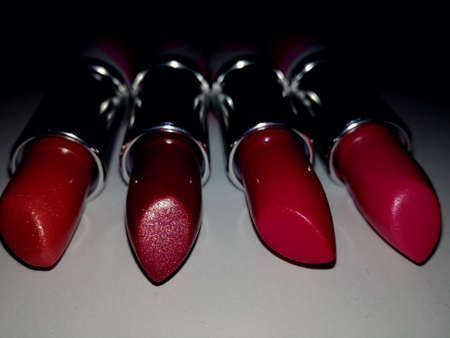 Lipstick for girl. be beauty and elegance. acessories for women. make upの写真素材