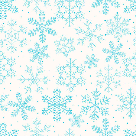 Seamless background with snowflakes.のイラスト素材