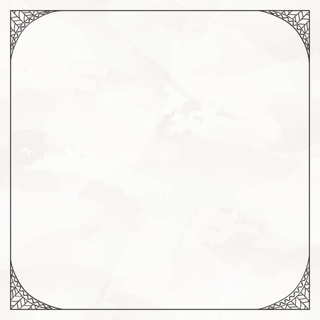 Hand-drawn decorative frame. Monochrome gamma.のイラスト素材