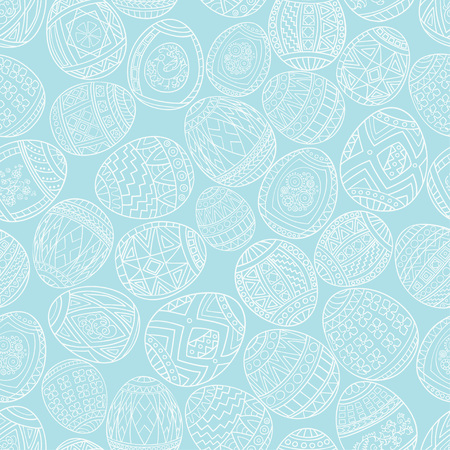 Seamless pattern of easter eggs .Vector graphics.のイラスト素材