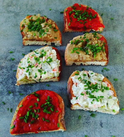 Vegan sandwichesの写真素材