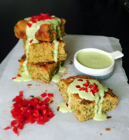 Spinach pieの写真素材