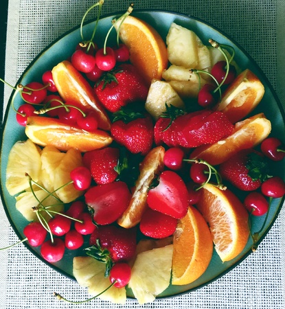 Fruit platterの写真素材