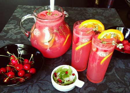 Watermelon waterの写真素材