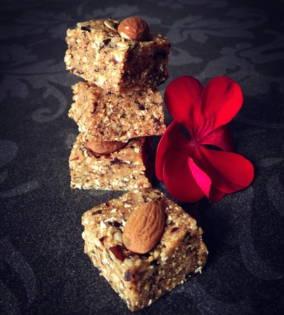 Raw vegan cookiesの写真素材