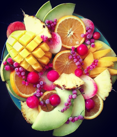Fruit platterの写真素材