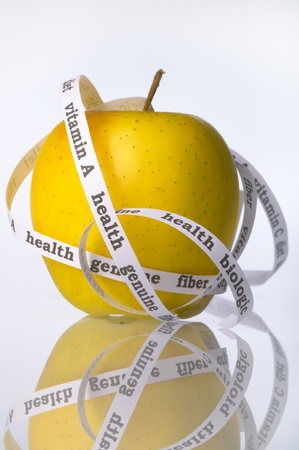 yellow genuine Appleの写真素材