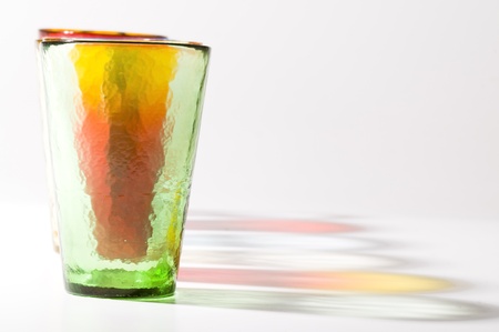 colorful murano glassesの写真素材