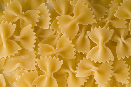 italian pasta farfalle sapeの写真素材