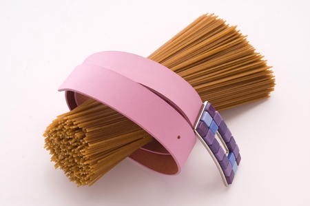 wholegrain with pink beltの写真素材