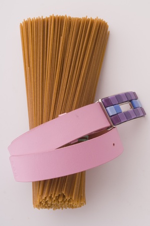 wholegrain with pink beltの写真素材