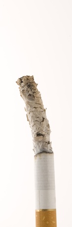 burning cigarette and ashの写真素材