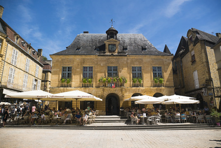 HÃ´tel de Ville de Sarlat, Dordogne, France 2nd August 2016のeditorial素材