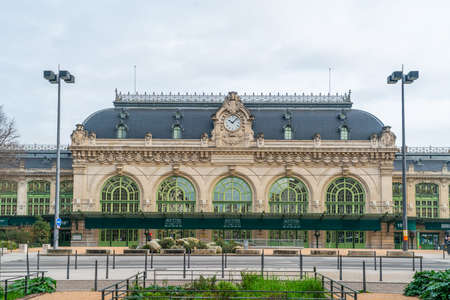 Lyon, France 3rd January 2020 - People crossing the Saone River on the Passarelle St. Georges (gangway Saint George) bridgeのeditorial素材