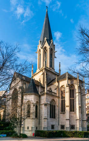 Lyon, France 3rd January 2020 - the Eglise Saint Georges (Saint George Church} in the old part of Lyonのeditorial素材