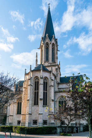 Lyon, France 3rd January 2020 - the Eglise Saint Georges (Saint George Church} in the old part of Lyonのeditorial素材