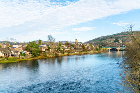 House number 5 White on blue on an old metal limestone wall of a authentic Franch houseの写真素材