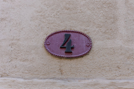 House number 4の写真素材