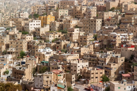 Aerial view at Amman, Jordanの写真素材