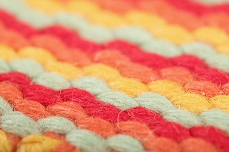 Colorful texture wool close up