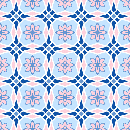 Abstract seamless pattern in arabic style, vector backgroundのイラスト素材