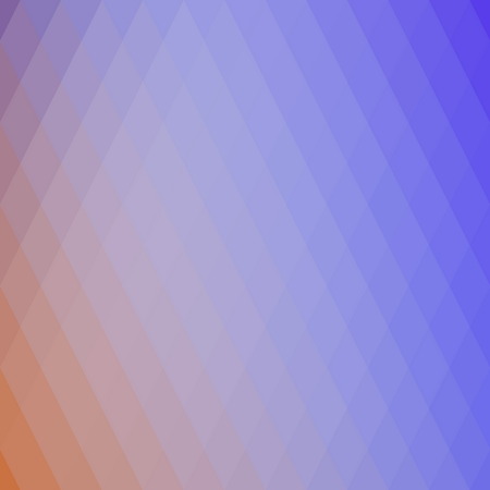 Retro rhombs background, gradient colors of geometric shape. Blue and orange gradient background