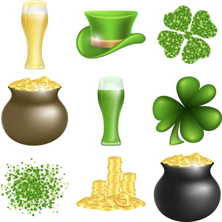 Saint Patricks Day setのイラスト素材