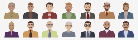 Flat vector charactersのイラスト素材