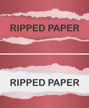 Realistic ripped paperのイラスト素材