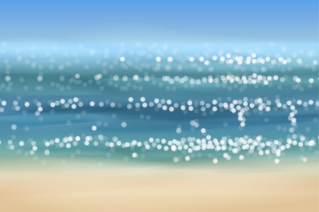Sea view in realistic styleのイラスト素材